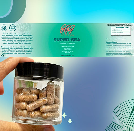 Super-Sea: Wildcrafted Sea Moss Capsules