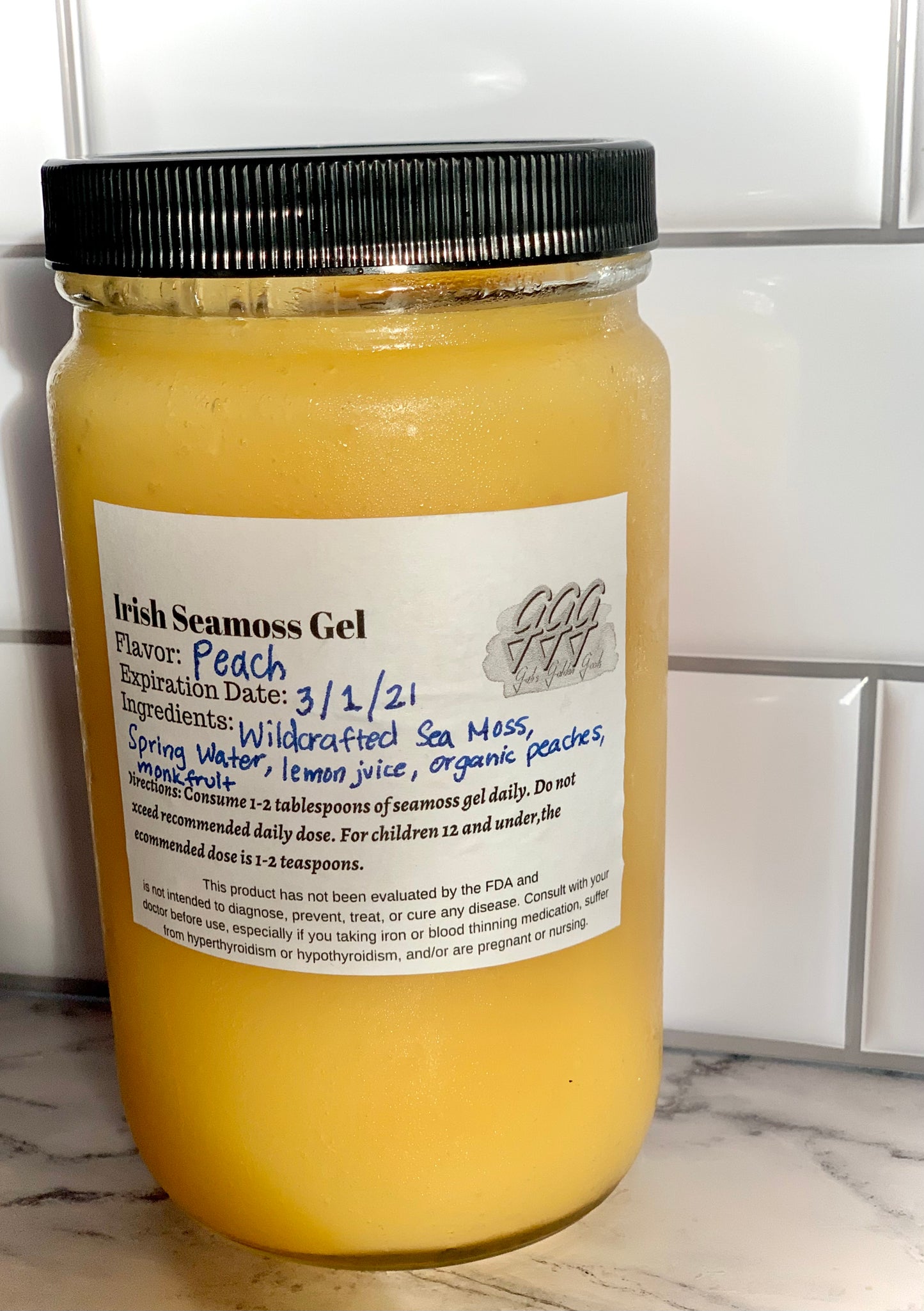 Powerful Peach Sea Moss Gel